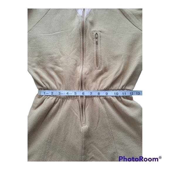Modes 10 fashions vintage jumpsuit one piece made in Canada Tan cotton size Med - Picture 12 of 16